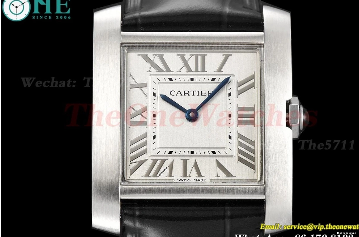 Silver Tank Black 8848F Française 27mm LE SS Dial Quartz 0107